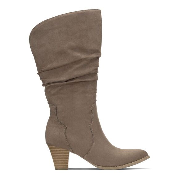 STYLE & COMPANY Womens Beige Arlenee Almond Toe Block Heel Slouch Boot 9 M - Picture 3 of 4